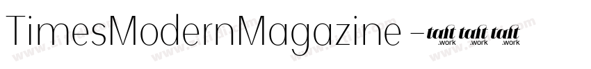 TimesModernMagazine 字体转换
